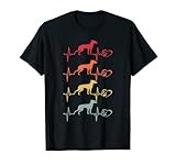 Vintage English Toy Terrier Dog Heartbeat Paw Puppy Lover T-Shirt for Men Women Kids