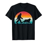 Bigfoot Walking a Dog Funny Great Pyrenees Lovers Dog Dad Men Women Kids T-Shirt