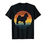 Pomsky Vintage Retro Dog Mum Dad Gift T-Shirt