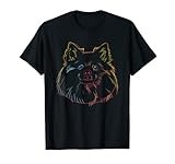 Colorful Dog Japanese Spitz T-Shirt for Men Women Kids