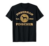 Vintage Doberman Pinscher Est. 1890 Doberman Gift T-Shirt