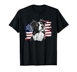 USA Flag 4th of July Border Collie Lover T-Shirt