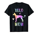 Xolo Mom Xoloitzcuintle Dog Mom Rainbow Watercolor T-Shirt