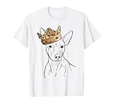 American Hairless Terrier Dog Wearing Crown T-Shirt for Men Women Girls Kids