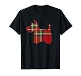 Scottie Dog Scottish Terrier Royal Stewart Tartan Red Plaid T-Shirt