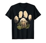 Black Mouth Cur Mountain Paw Design Dog Mom Dad T-Shirt