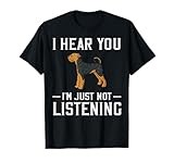 Airedale Terrier Dog Puppy Owner Lover T-Shirt for Men Women Kids