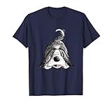 Funny Bearded Collie Cartoon Beardie Dog Lover T-Shirt