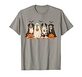 Retro Bernese Mountain Dog Halloween Funny Mummy Witch Ghost T-Shirt