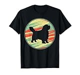 Clumber Spaniel Retro Vintage Silhouette Cute Dog Gift T-Shirt