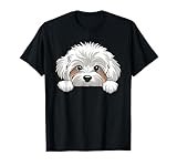 Cute Maltipoo Peeking Pocket Puppy Funny Dog Lover T-Shirt