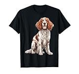 Irish Red and White Setter Dog Mom Dad Puppy Memorial T-Shirt
