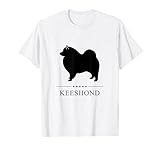 Keeshond Black Silhouette T-Shirt