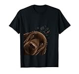 Funny Curious Dog Curly Coated Retriever T-Shirt for Men Women Kids