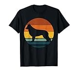 Shiloh Shepherd Vintage Retro Mom Dad Dog Gift T-Shirt