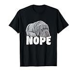 Neapolitan Mastiff Nope Funny Lazy Pet Dog Cute T-Shirt for Men Women Girls Kids