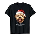 Norfolk Terrier Dog Funny Woofy Christmas Simple Design T-Shirt