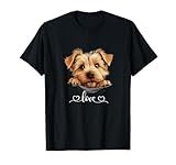 Cute Dog Graphic Love Norfolk Terrier Dog T-Shirt