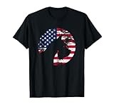 Vintage Schnauzer American Flag T-Shirt