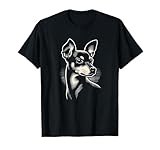 Miniature Pinscher Dog Face Art Design For Women And Men T-Shirt
