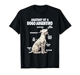 Anatomy Of A Dogo Argentino T-Shirt, Small, Black