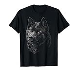 Akita Dog Graphic Pet Illustration Akita Men Women Kids T-Shirt