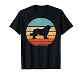 Newfoundland Newfie Retro Vintage 60s 70s Sunset Dog Lovers T-Shirt