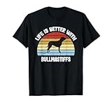 Retro Bullmastiff Dog Gift Men Women Girls Kids T-Shirt