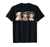 Cute Beagle Spooky Halloween Costume Beagle Ghost Dogs T-Shirt