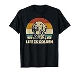 Golden Retriever Dog Life is golden retro vintage T-Shirt
