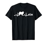 Heartbeat EKG American Eskimo Dog Dog Mom Gift Men Women T-Shirt