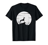 Pharaoh Hound Shadow in Moon for Halloween T-Shirt