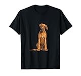 Rhodesian Ridgeback T-Shirt - Rhodesian Ridgeback Dog Design - Unisex Adults - Black - Small - Short Sleeve - Classic Fit - Cotton & Polyester Blend
