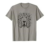 Bloodhound Floral Design For Dog Owner T-Shirt