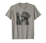 Portuguese Water Dog Raising Paw Design T-Shirt