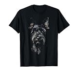 Schnauzer Dog Motif Pet Artwork Schnauzer T-Shirt