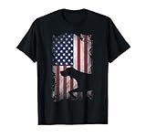 Patriotic German Shorthaired Pointer American Flag GSP Dog T-Shirt