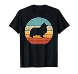 Sheltie Shetland Sheepdog Retro Vintage 60s 70s Sunset Dog T-Shirt