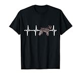 Bouvier des Flandres Heartbeat Love My Dog Men Women Kids T-Shirt