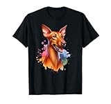 Pharaoh Hound Dog Watercolor Artwork T-Shirt
