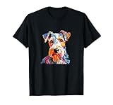 Kool K9 Wire Fox Terrier - Colorful WFT Pup (C) T-Shirt, Small, Black