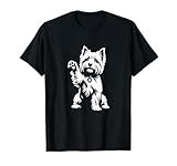 Cute Cairn Terrier Heart Dog Graphic Design T-Shirt