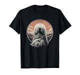 Vintage Pekingese Dog Retro Sunset Scene Art Design Men Women T-Shirt