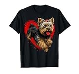 Cute Yorkshire Terrier Dog on Yorkshire Terrier Lover Men Women Kids T-Shirt