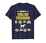 Anatomy Of English Foxhound Dog Lover T-Shirt