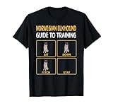 Funny Norwegian Elkhound Guide To Training Dog Obedience Men Women T-Shirt