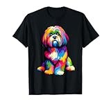 Colorful Pop Art Lhasa Apso T-Shirt