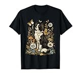 Cottagecore Aesthetic Cute Border Collie Sheepdog Farmers T-Shirt for Men Women Girls Kids