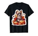 Autumn Fall Lancashire Heeler Dog Owner Thanksgiving Mom Dad T-Shirt