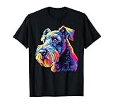 Watercolor Colorful Kerry Blue Terrier Dogs T-Shirt